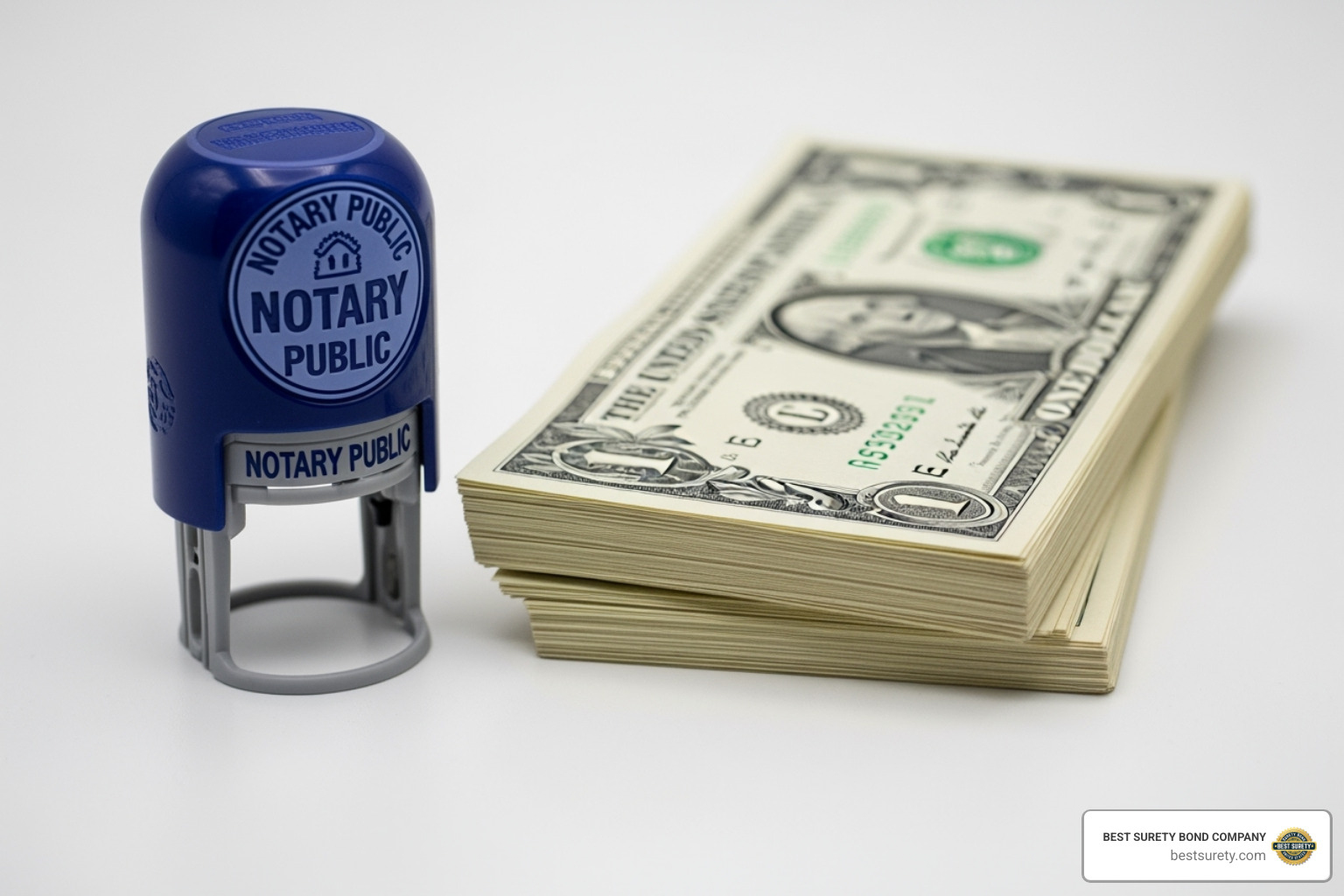 how much does a $10000 notary bond cost
