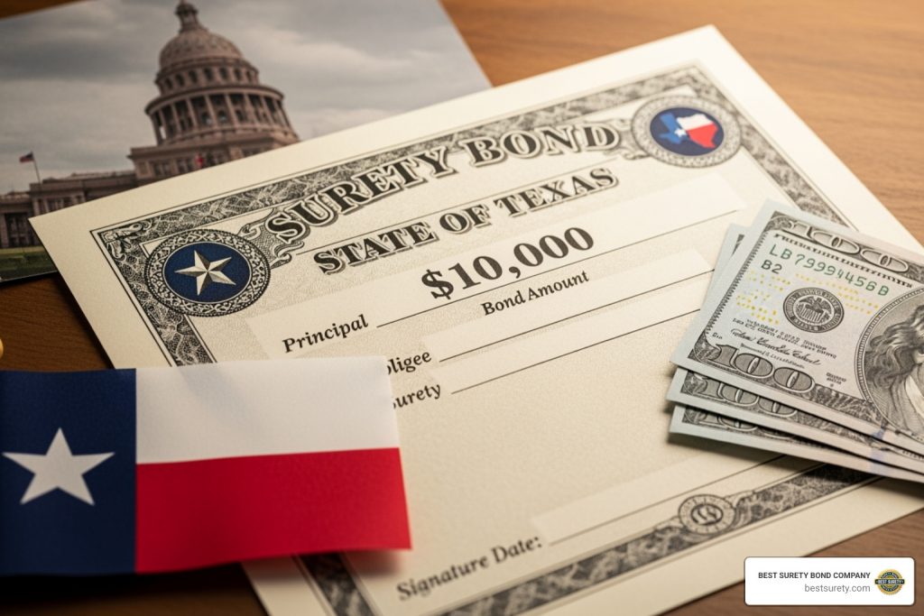 10000 surety bond texas